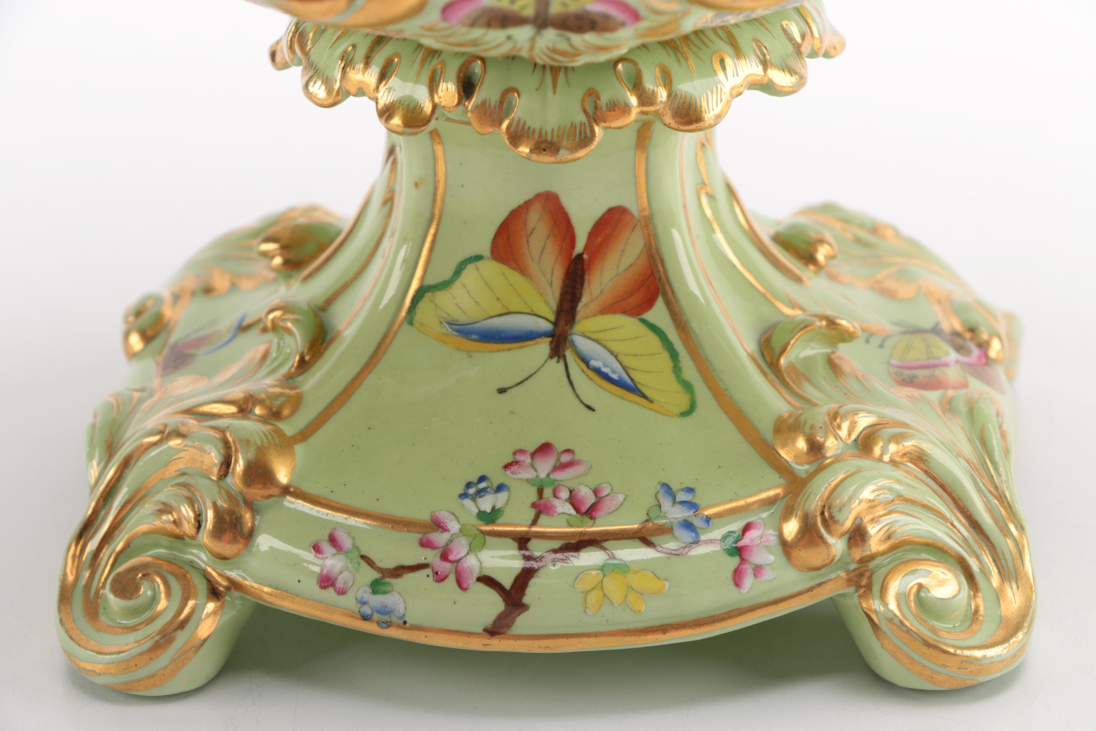 Hand Painted Porcelain Urns