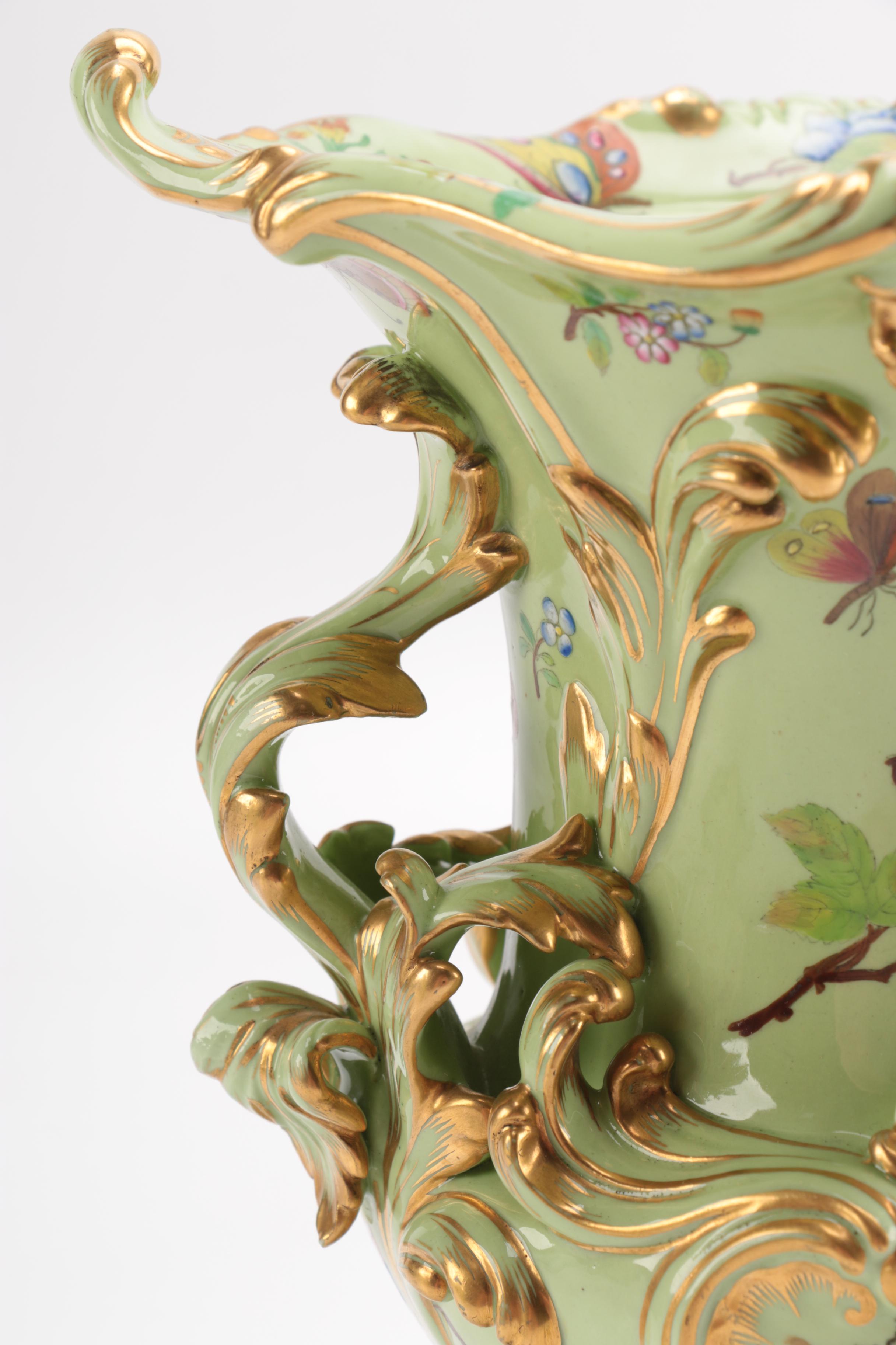 Hand Painted Porcelain Urns
