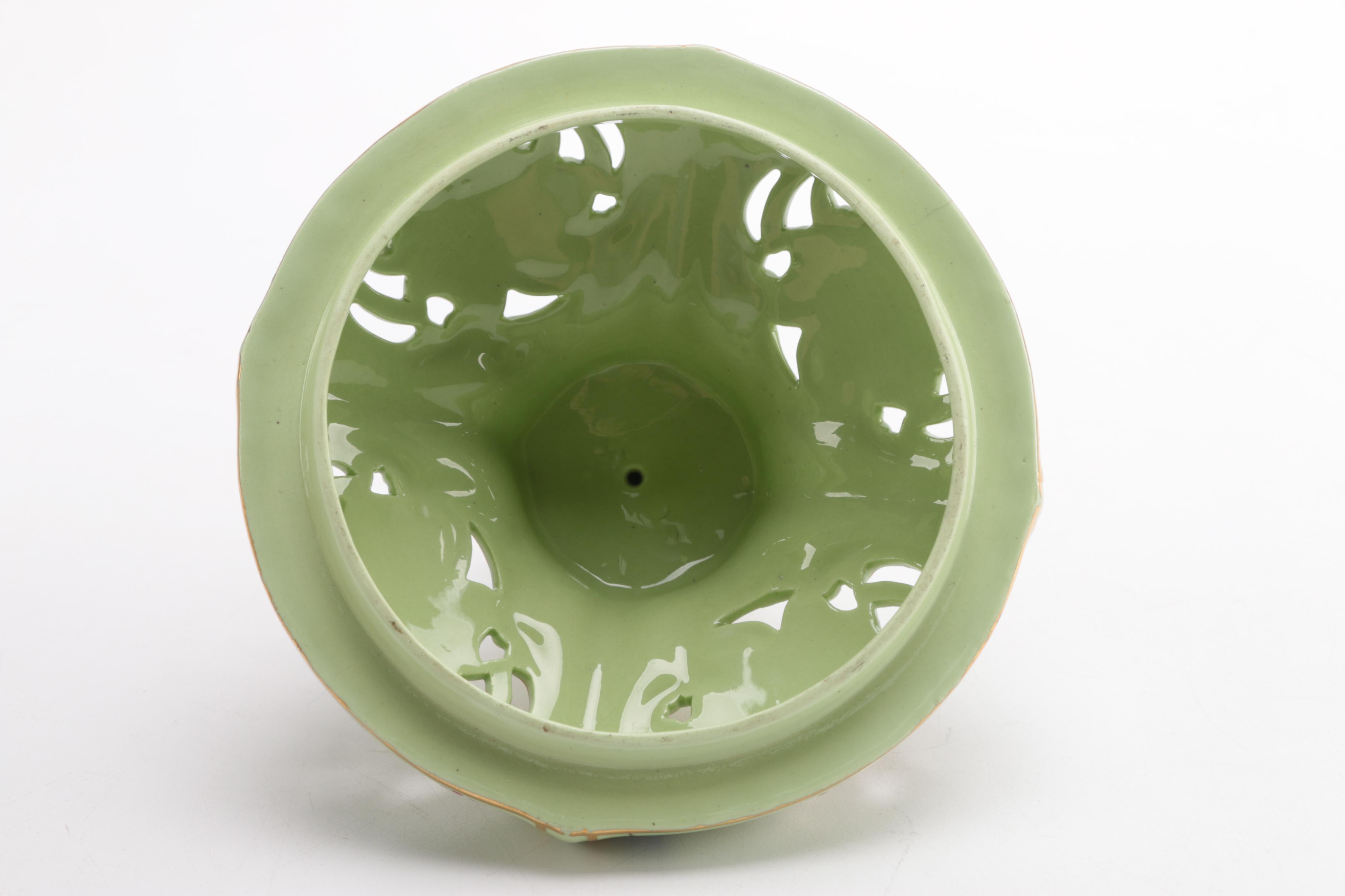 Hand Painted Porcelain Urns