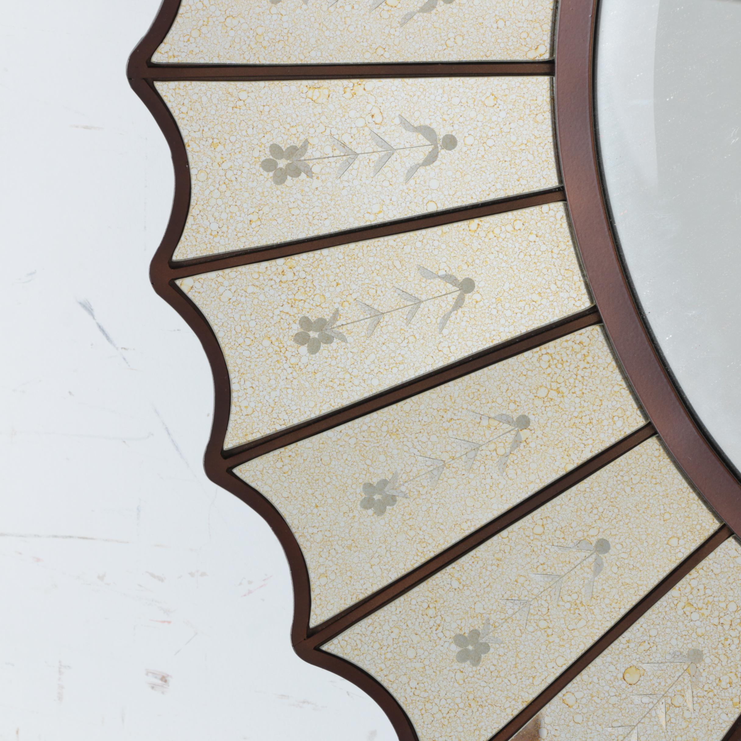 Uttermost Floral Fan Wall Mirror