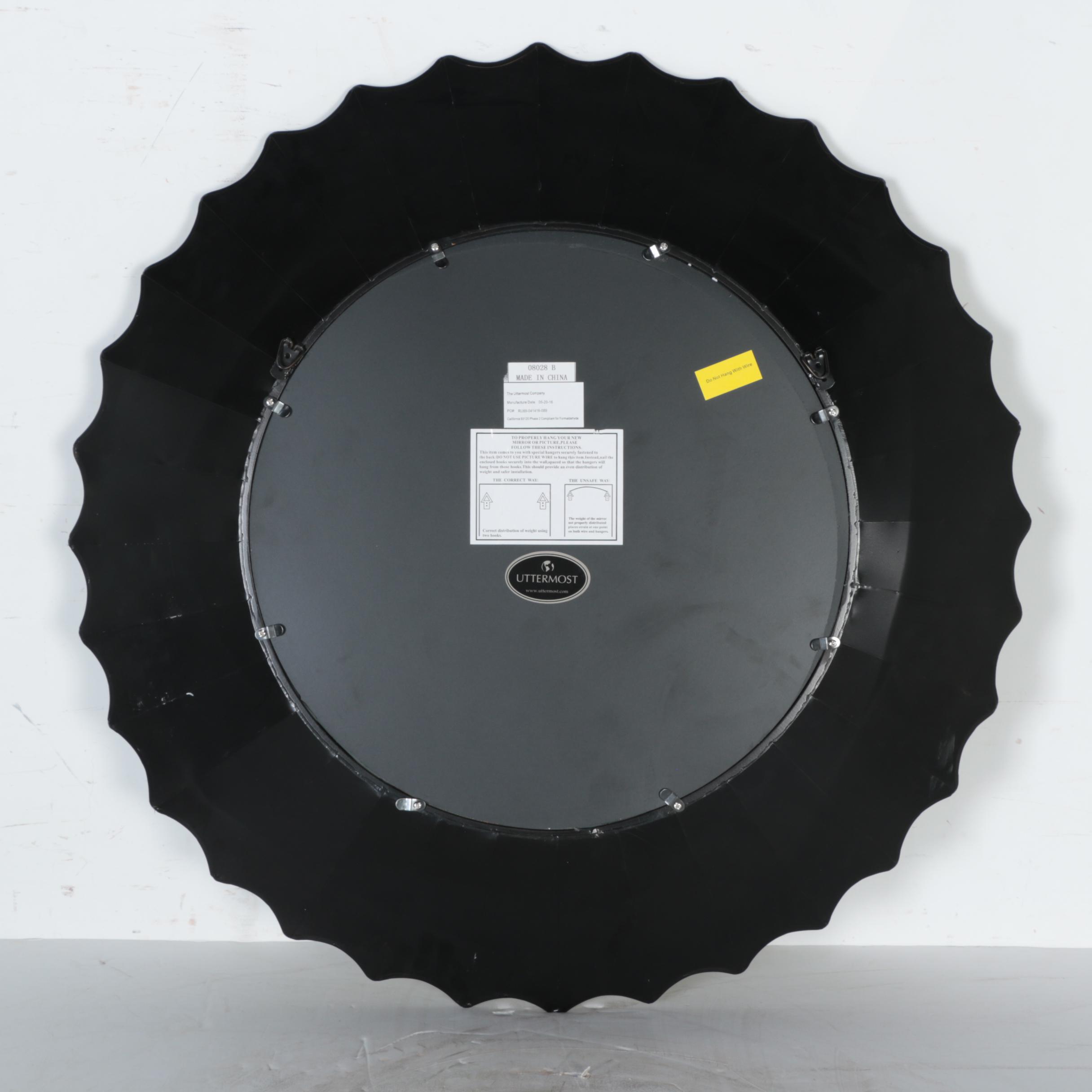 Uttermost Floral Fan Wall Mirror