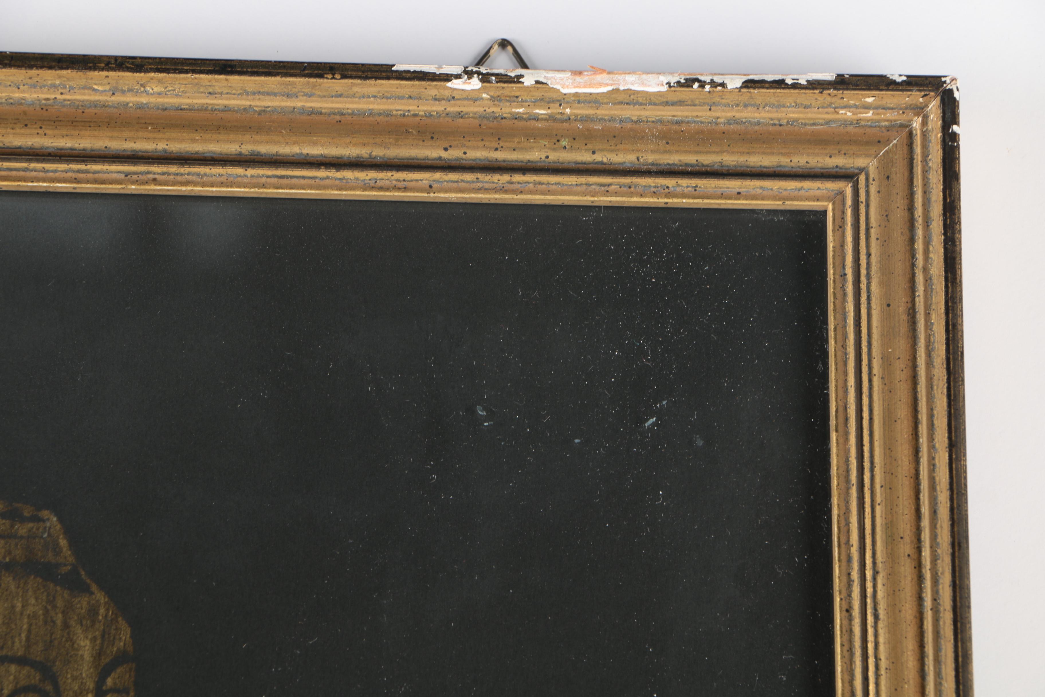 Woodblock After Original Tomb Rubbing "Margaret Bernard Peyton, Isleham, Cambrdigeshire - 1484"