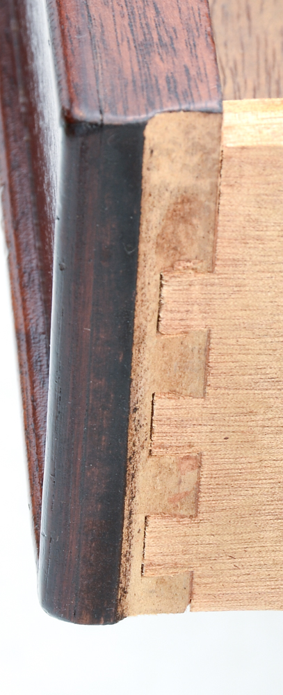 Chippendale Style Leather Top Mahogany Desk by Sligh