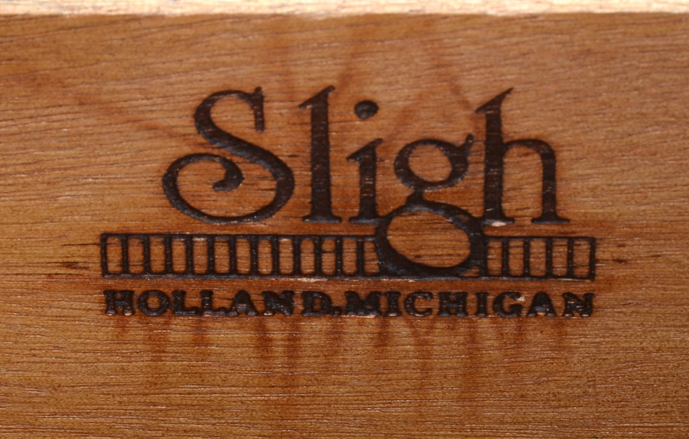 Chippendale Style Leather Top Mahogany Desk by Sligh