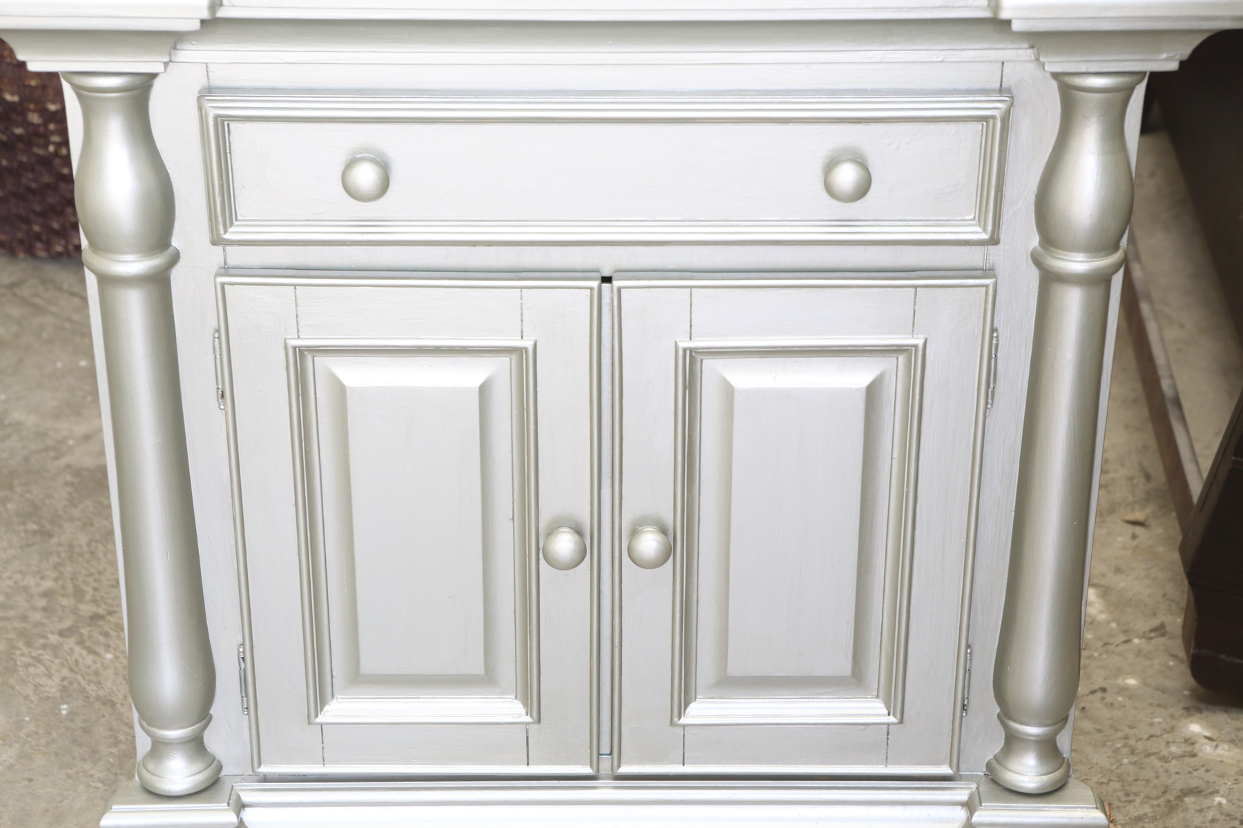 Custom Painted Hardwired Corner Shelf