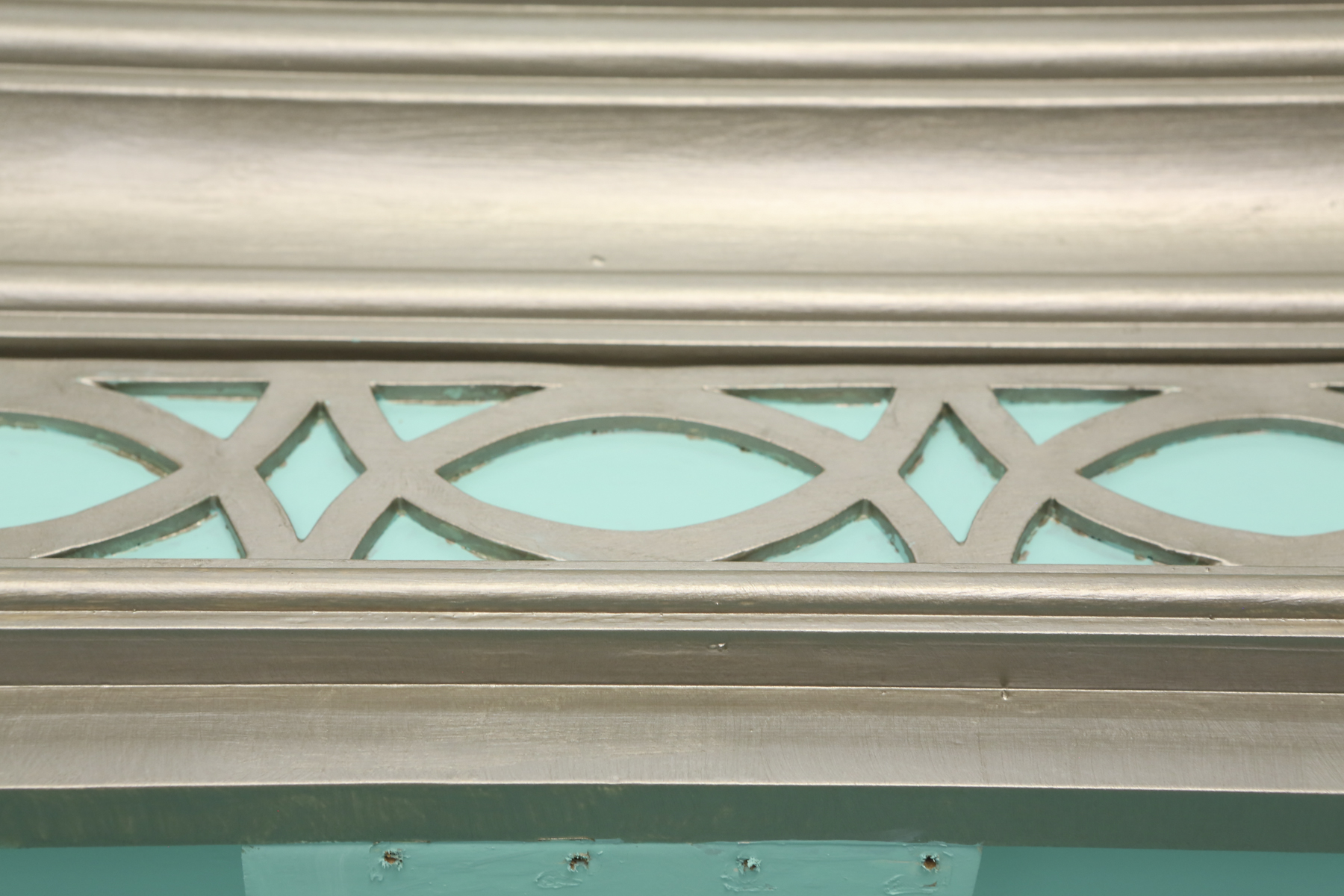 Custom Painted Hardwired Corner Shelf