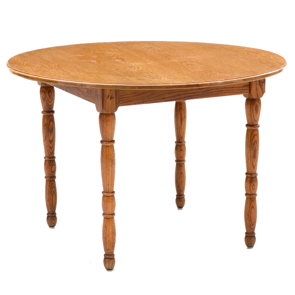 Circular Oak Table