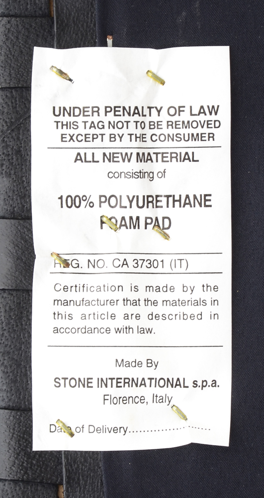 Set of Four Woven Black Leather Dining Chairs