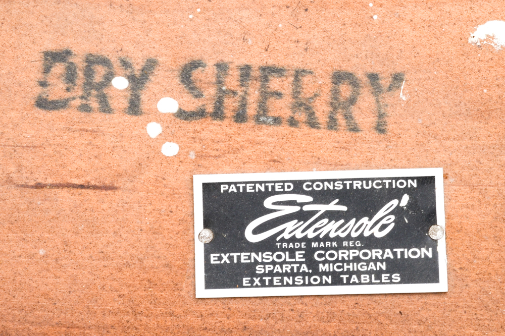 Vintage "Extensole" Expanding Dining Table with Chairs