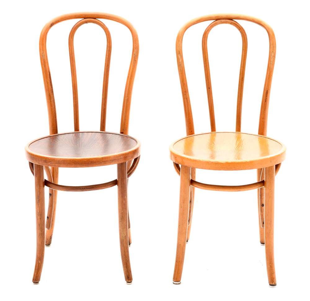 Set of Jacob & Josef Kohn Oak Bentwood Chairs
