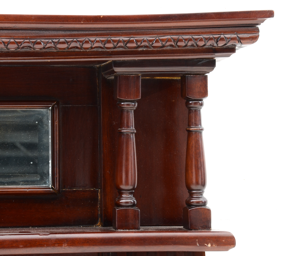 Victorian Style Carved Wood Fireplace Mantel