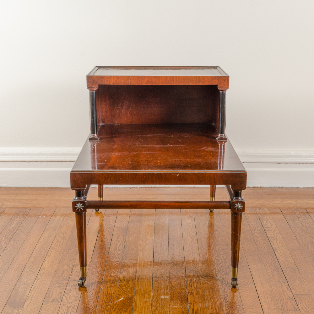 Vintage Mahogany Telephone Side Table