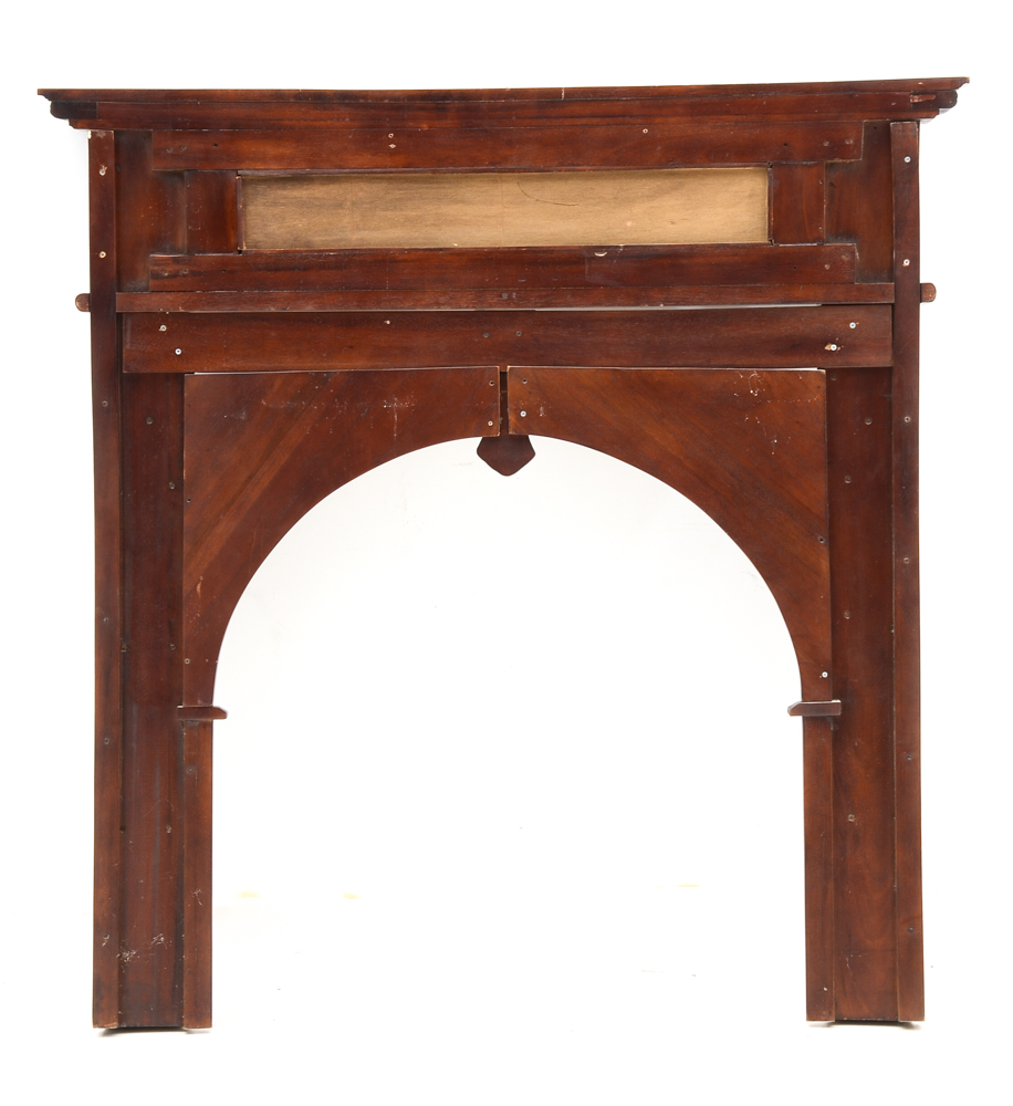 Victorian Style Carved Wood Fireplace Mantel