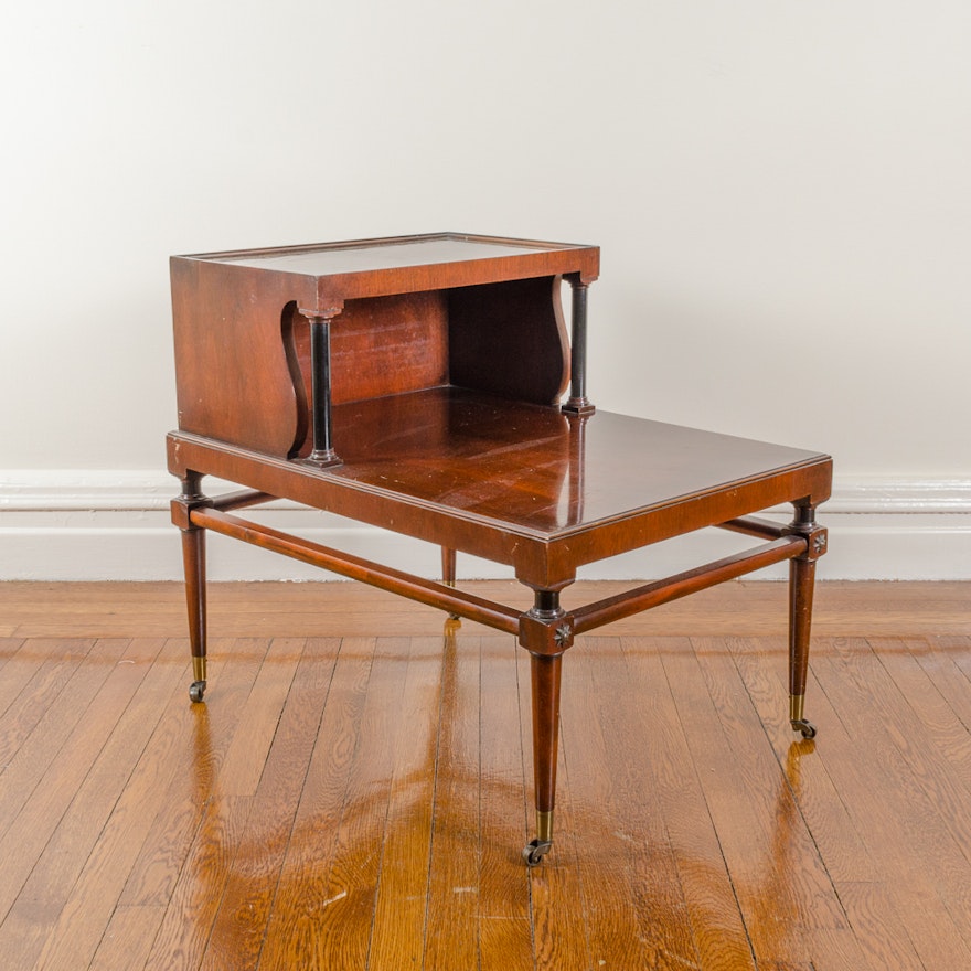 Vintage Mahogany Telephone Side Table