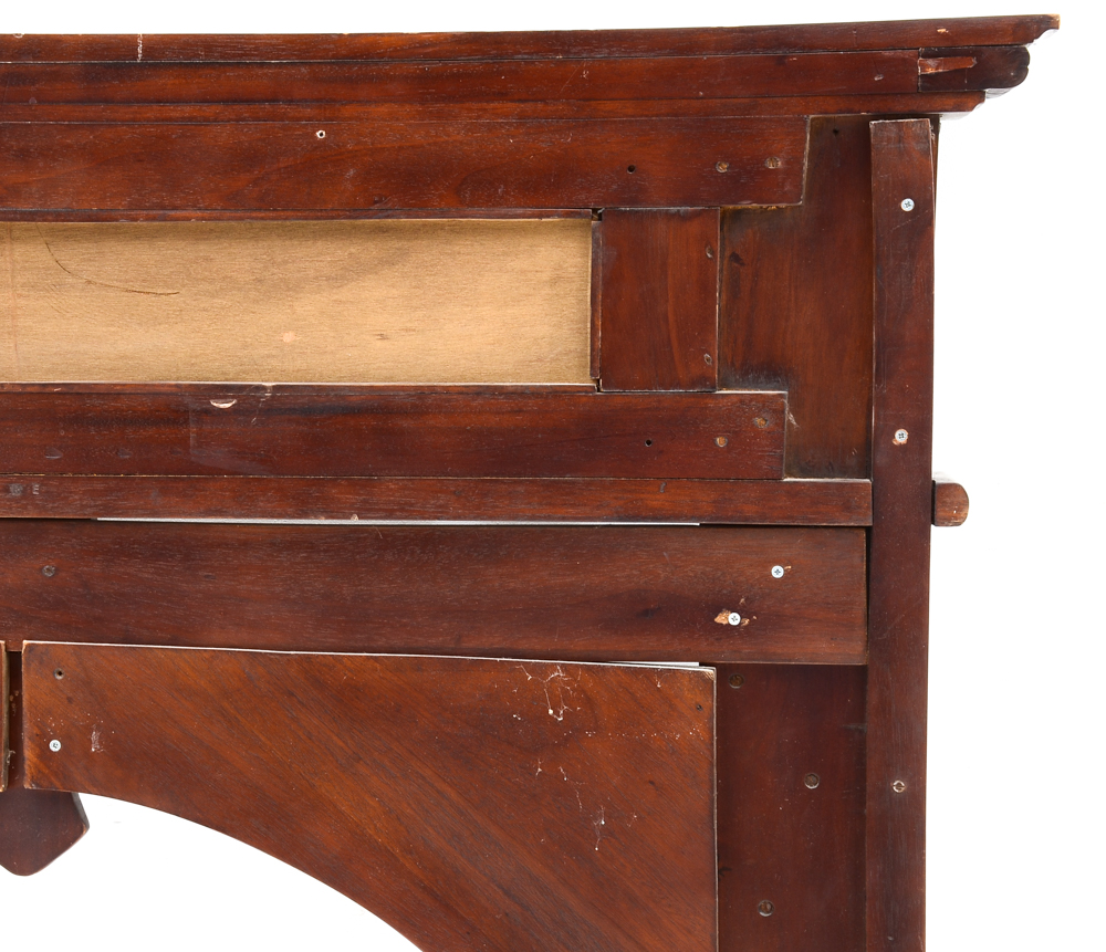 Victorian Style Carved Wood Fireplace Mantel