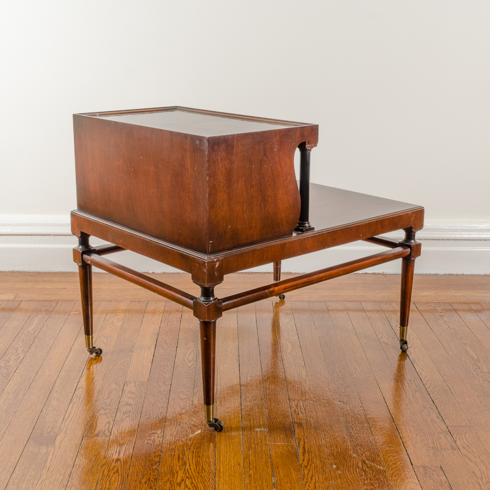 Vintage Mahogany Telephone Side Table