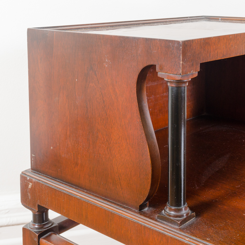 Vintage Mahogany Telephone Side Table