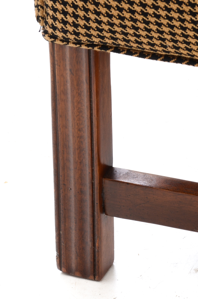 Houndstooth Camelback Loveseat