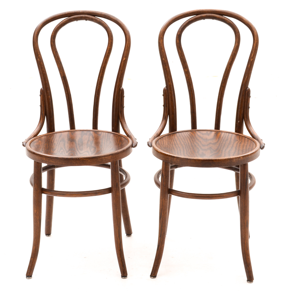 Set of Oak Bentwood Chairs