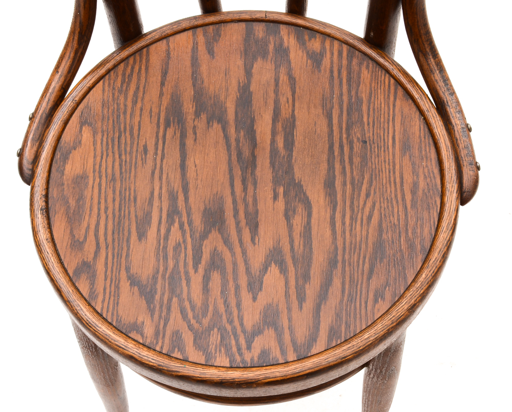 Set of Oak Bentwood Chairs
