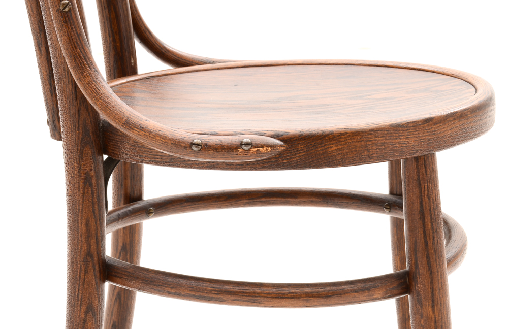 Set of Oak Bentwood Chairs