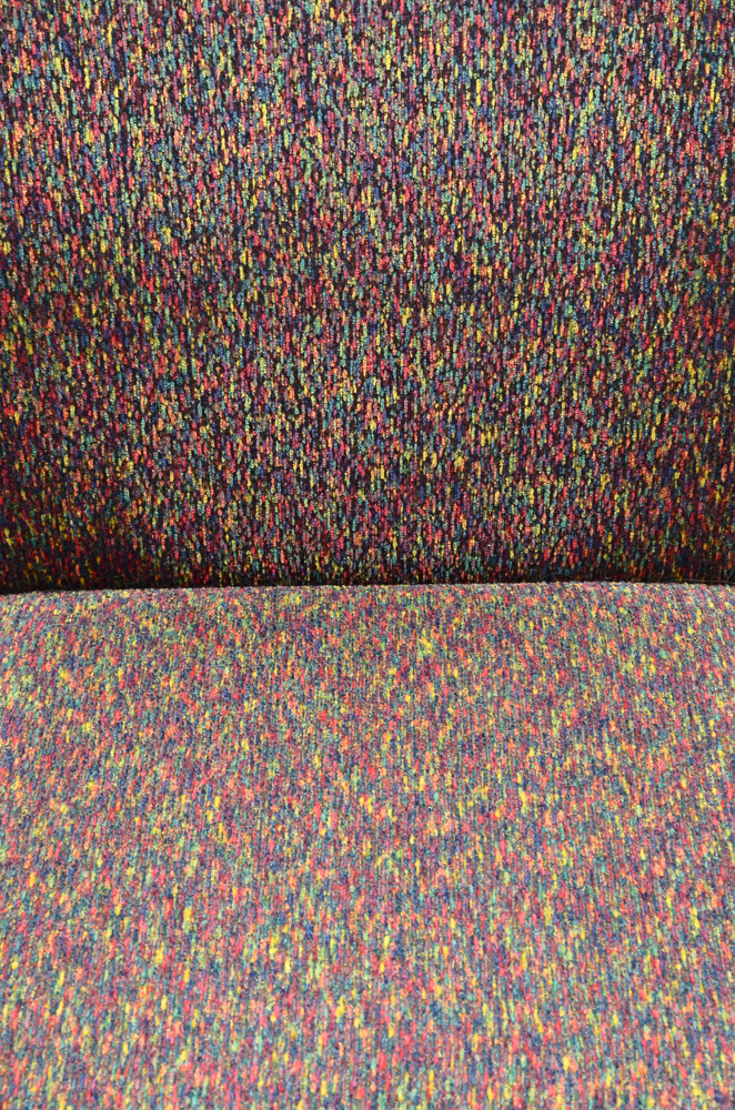 Set of Three Contemporary Red-Stained Beech Bar Stools