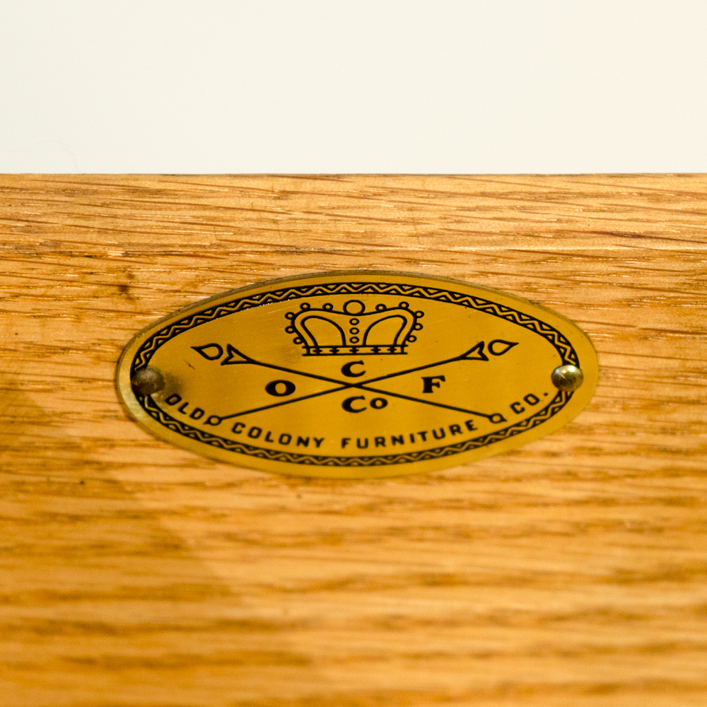 Vintage Walnut Block Front Chests of Drawers by Old Colony Furniture Company