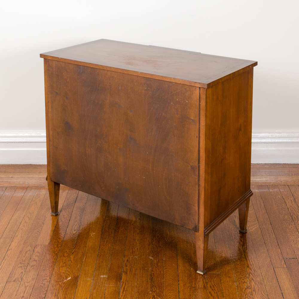 Vintage Walnut Block Front Chests of Drawers by Old Colony Furniture Company
