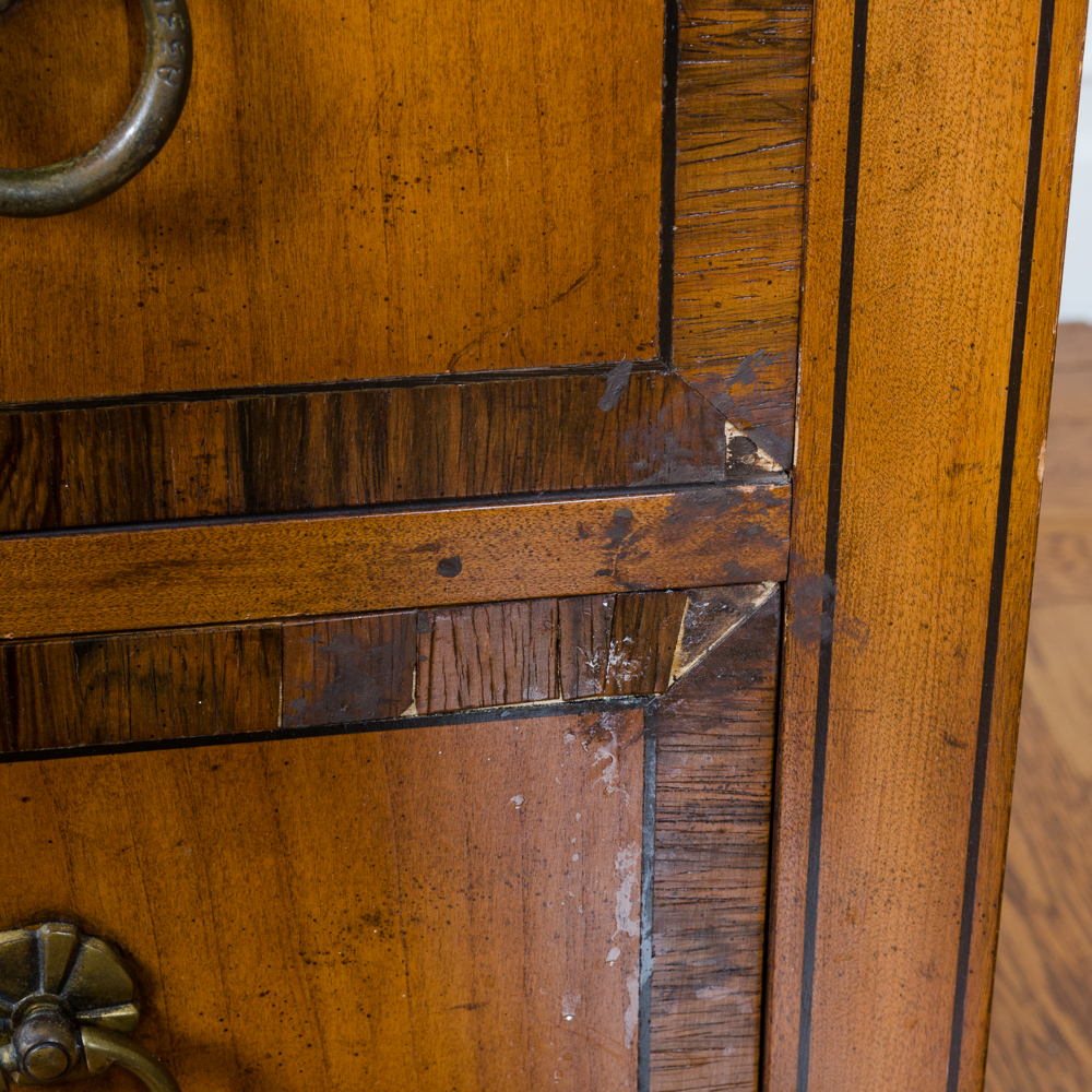 Vintage Walnut Block Front Chests of Drawers by Old Colony Furniture Company