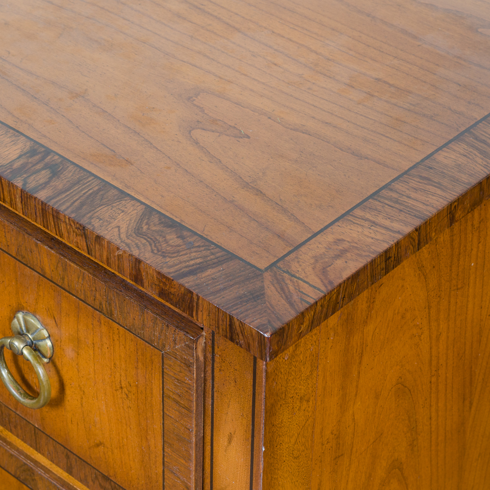 Vintage Walnut Block Front Chests of Drawers by Old Colony Furniture Company