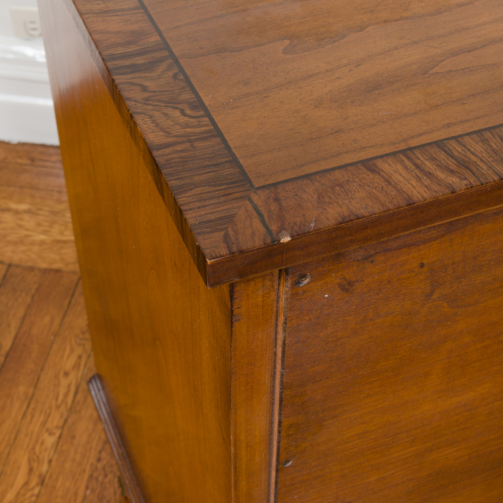 Vintage Walnut Block Front Chests of Drawers by Old Colony Furniture Company