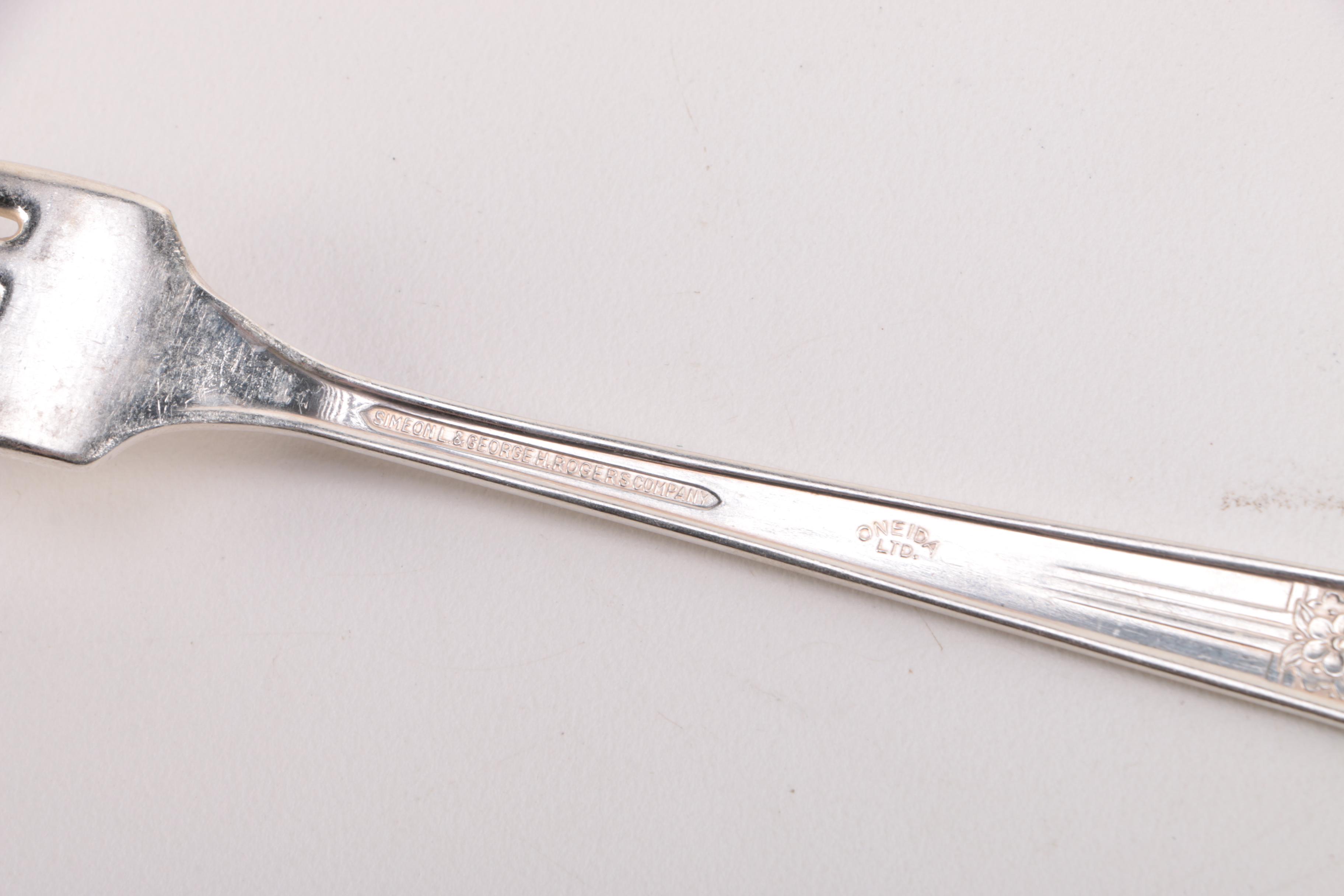 Simeon L. & George H. Rogers Company Silver Plate Flatware