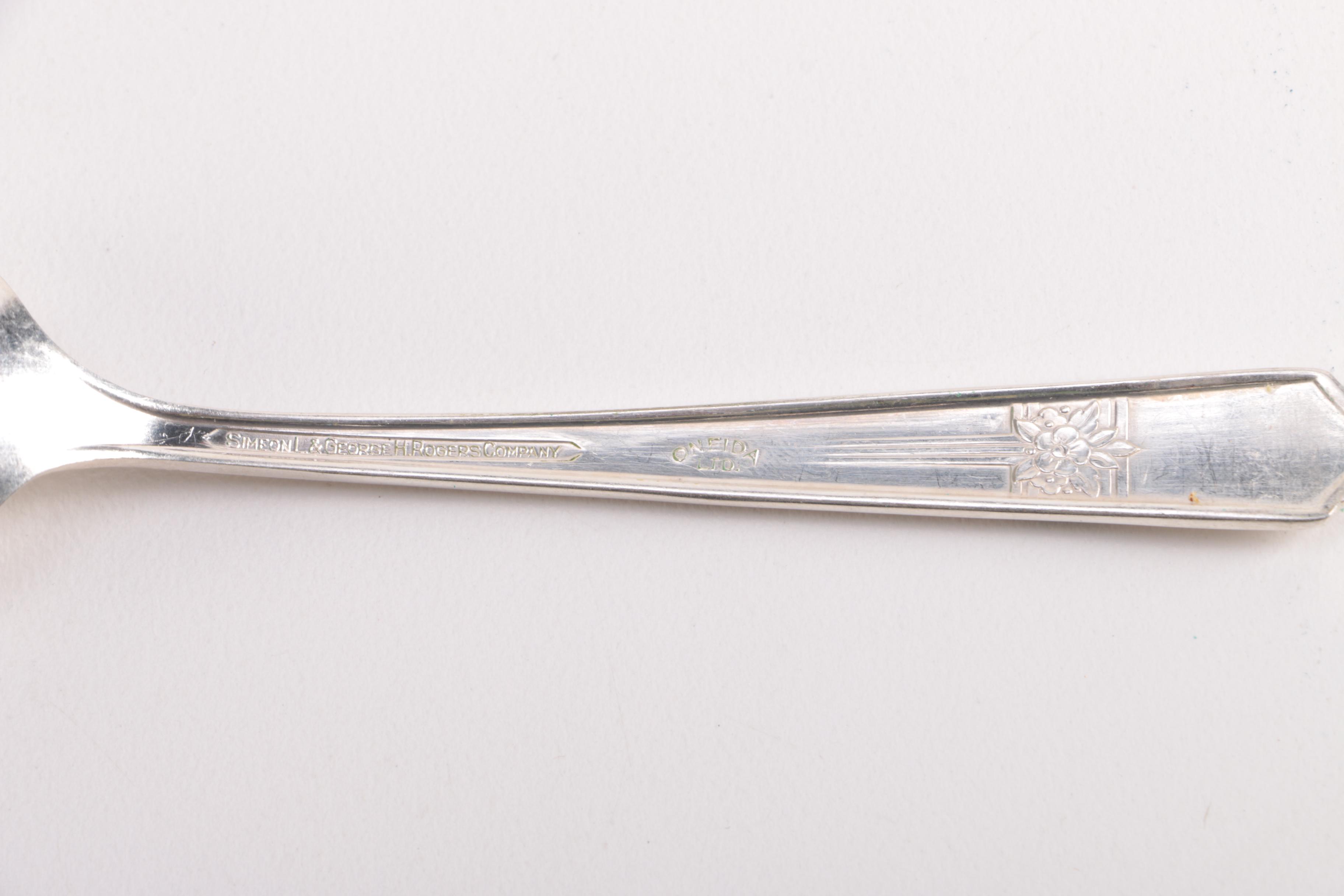 Simeon L. & George H. Rogers Company Silver Plate Flatware