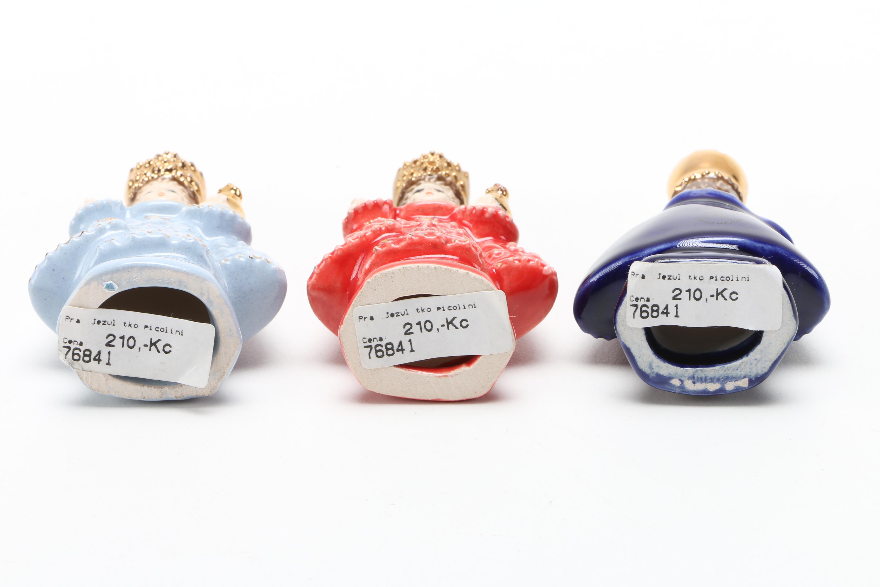 Aureta Figurals "Holy Infant Jesus of Prague" Ceramic Figurines