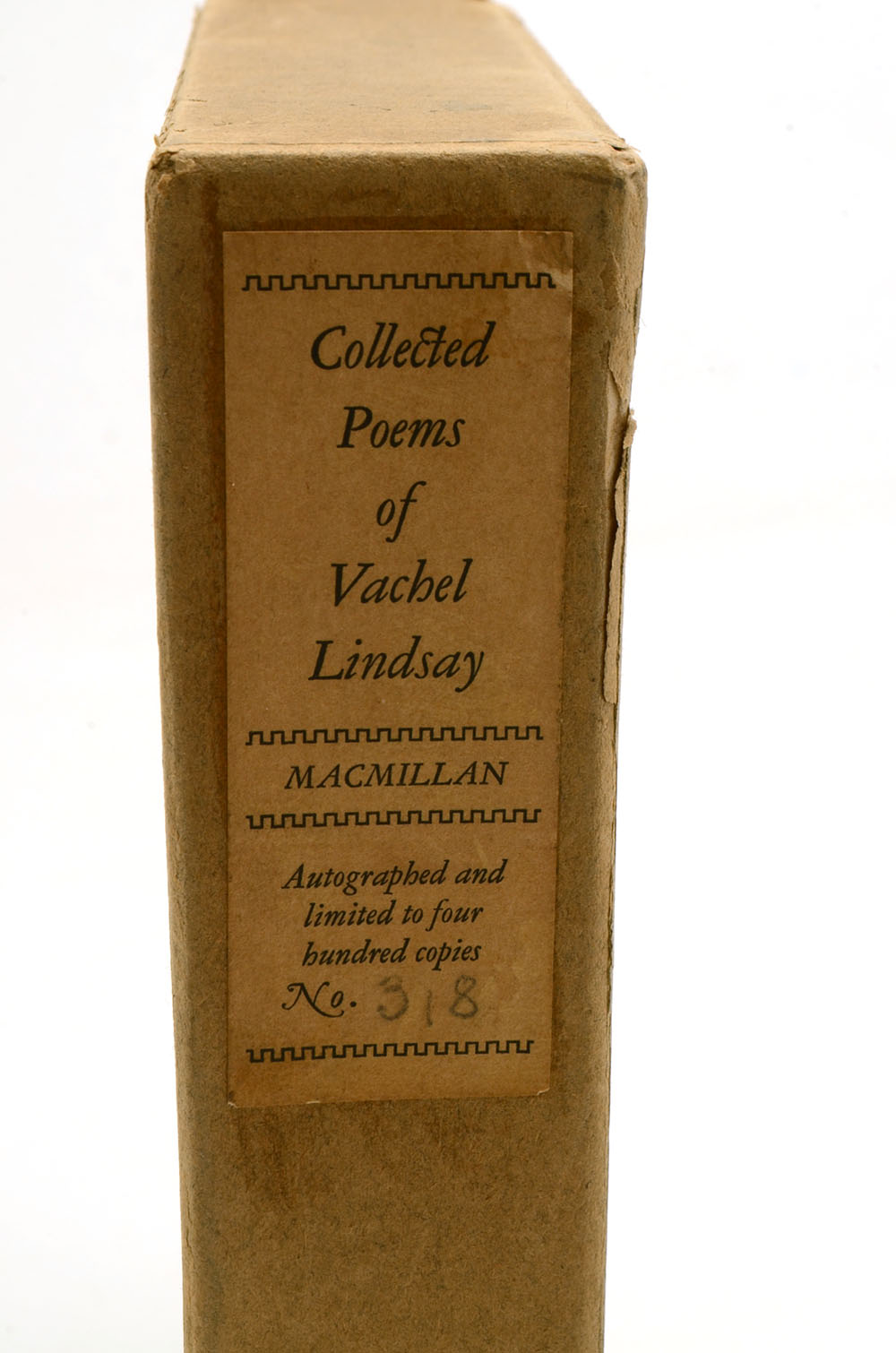 1923 Signed Limited Edition "Collected Poems of Vachel Lindsay"