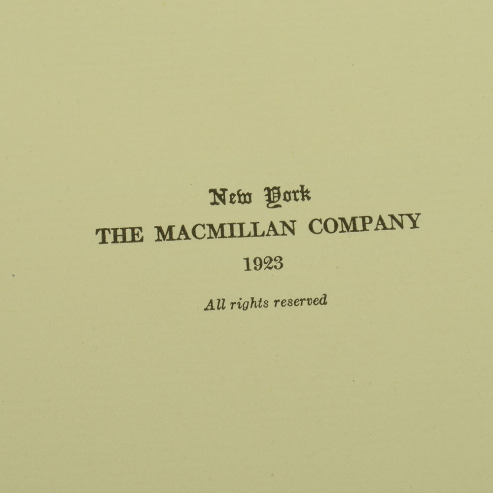 1923 Signed Limited Edition "Collected Poems of Vachel Lindsay"