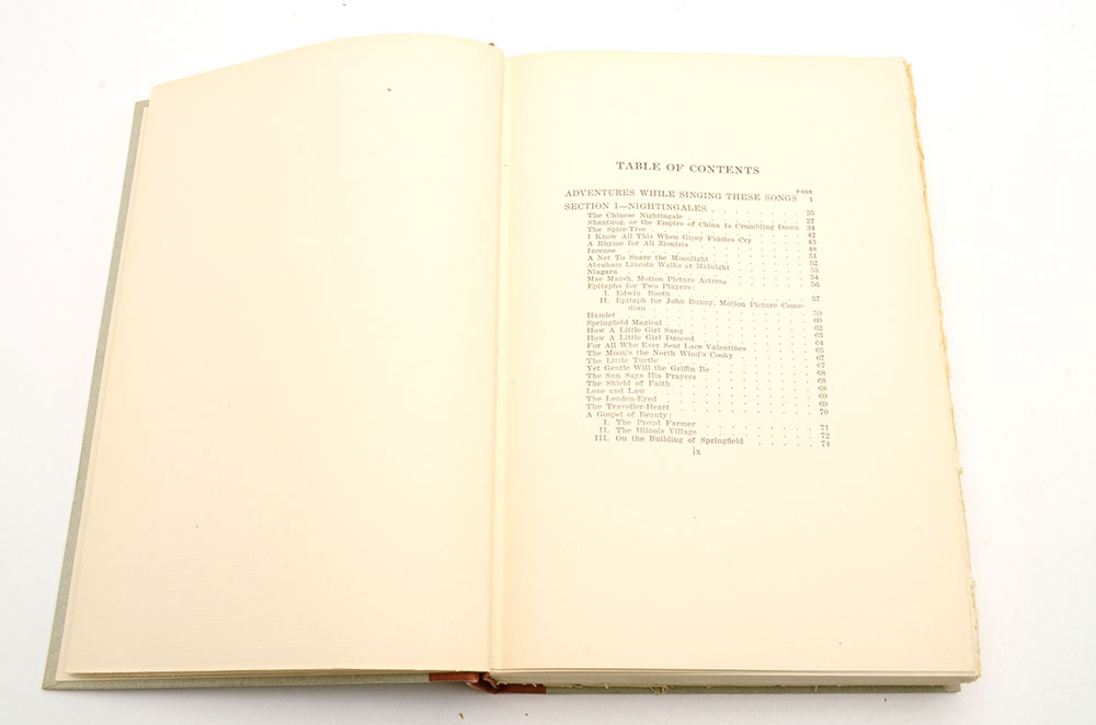 1923 Signed Limited Edition "Collected Poems of Vachel Lindsay"