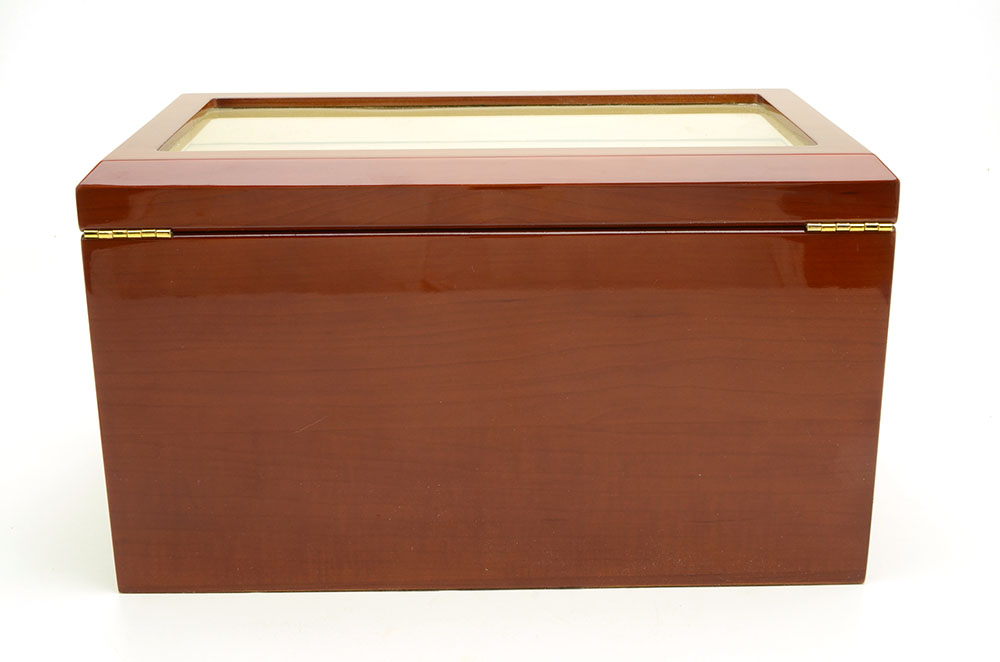 High Gloss Dark Marple Veneered Watch Case