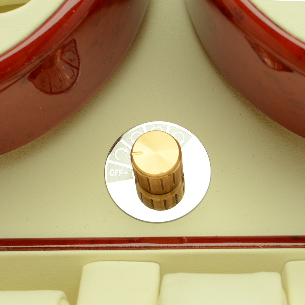 High Gloss Red Burlwood Veneered Watch Winder