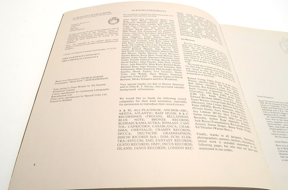 Soft Bound Book of Vinyl Record Jacket Art