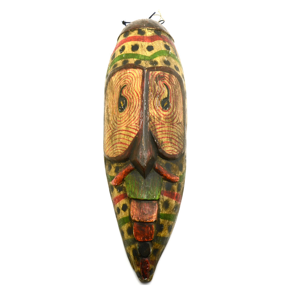 Hand Carved and Painted Wooden African Style Mask