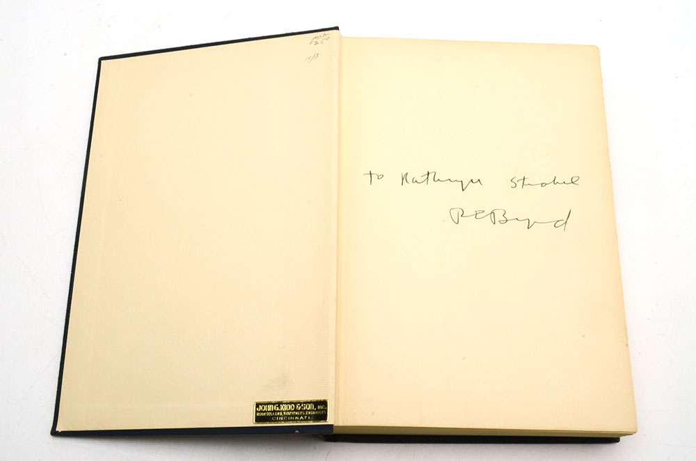 Signed Autobiography Alone" by Richard E. Byrd