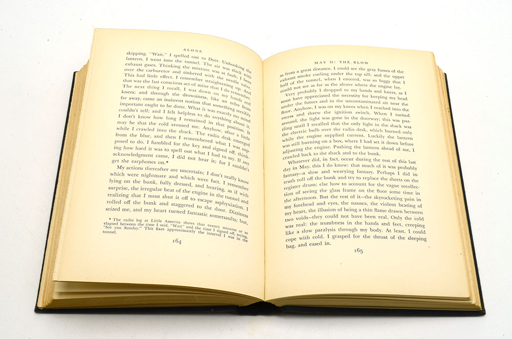 Signed Autobiography Alone" by Richard E. Byrd