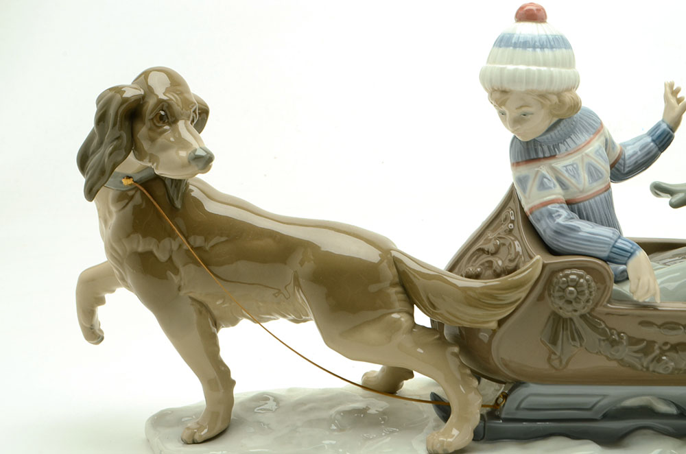 Lladro "Sleigh Ride" Retired Figurine