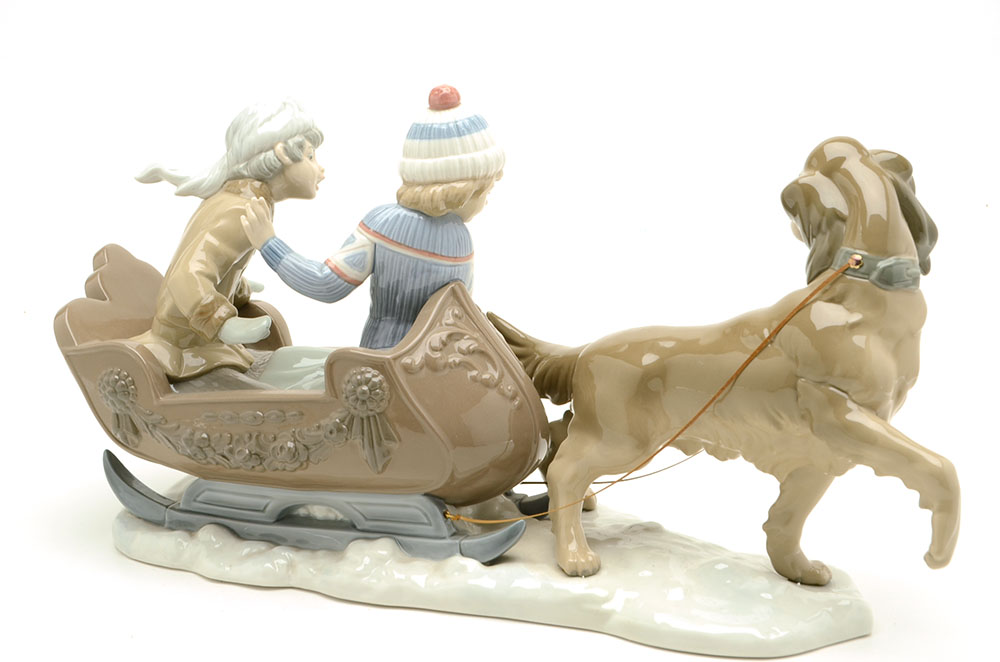 Lladro "Sleigh Ride" Retired Figurine