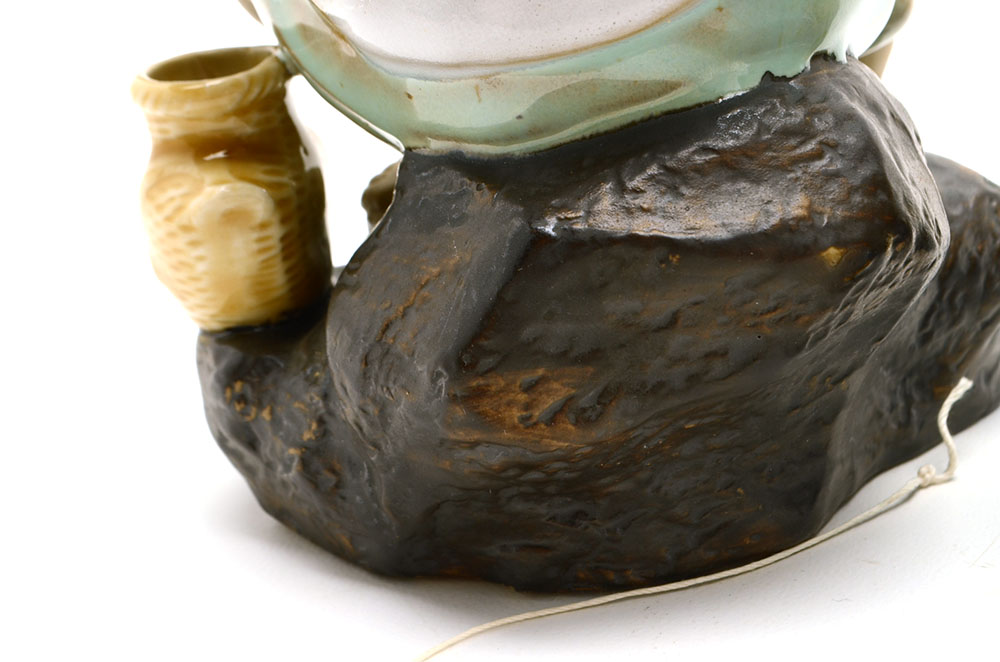 Set of Two Shiwan Ware Ceramic Fishermen