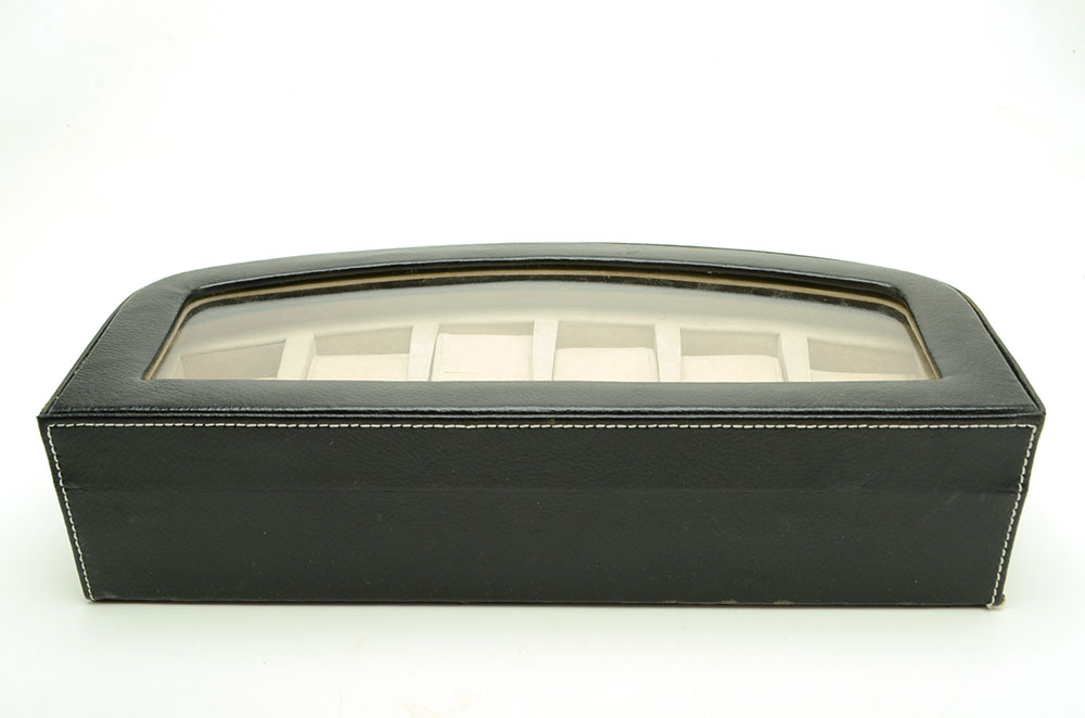 Faux Leather Watch Case and Travel Watch Case