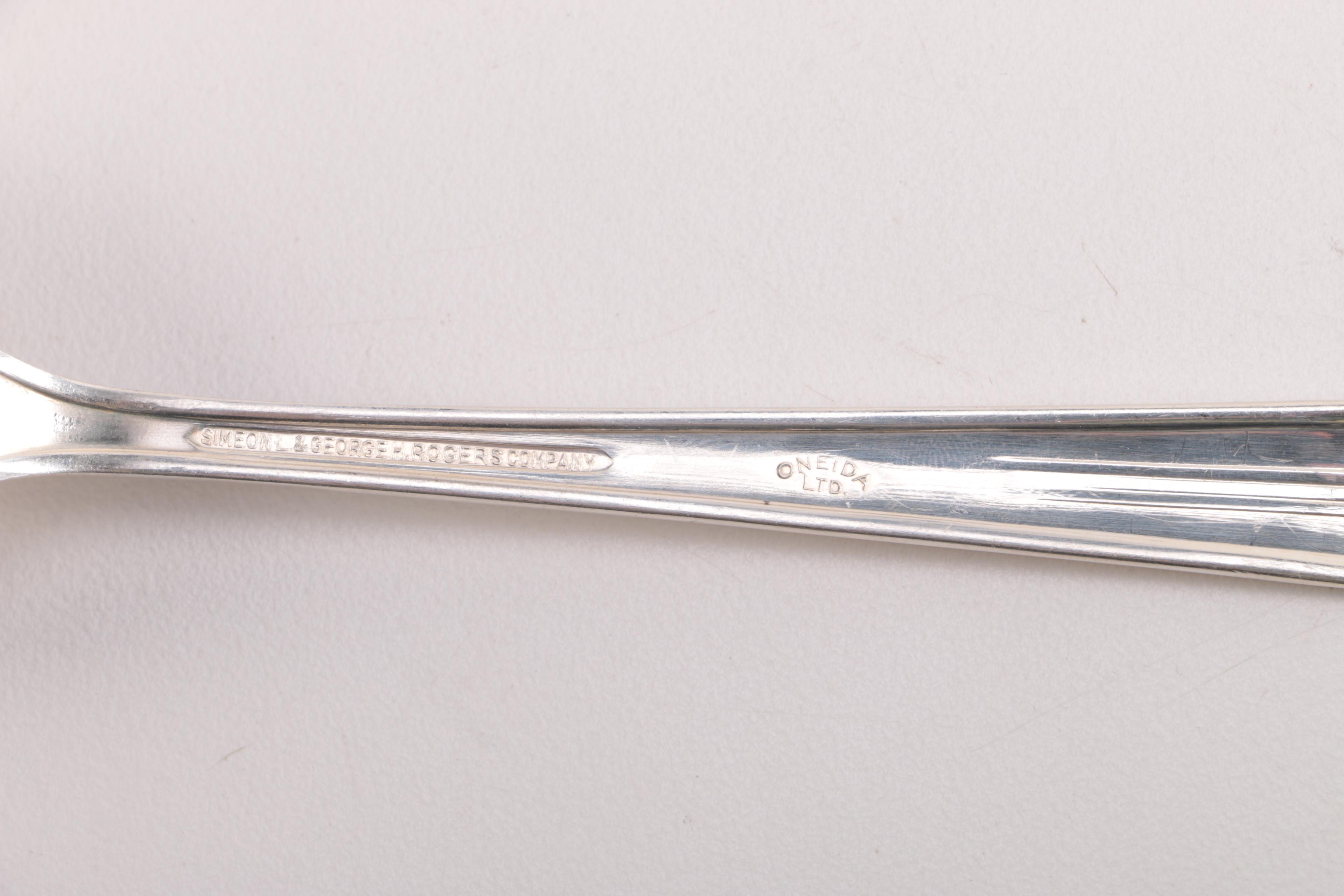 Silver Plate and Nickel Silver Flatware Including Gorham