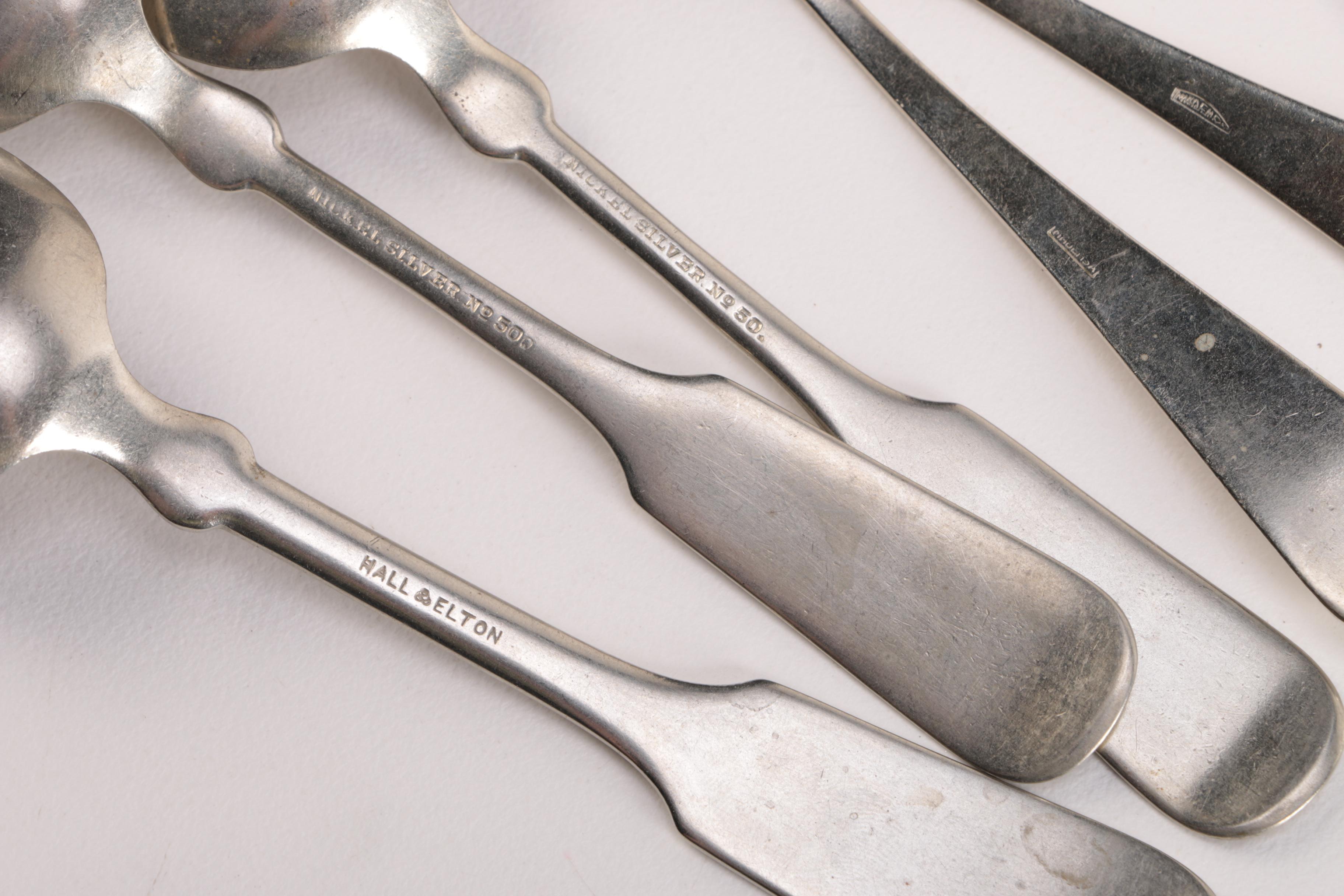 Silver Plate and Nickel Silver Flatware Including Gorham