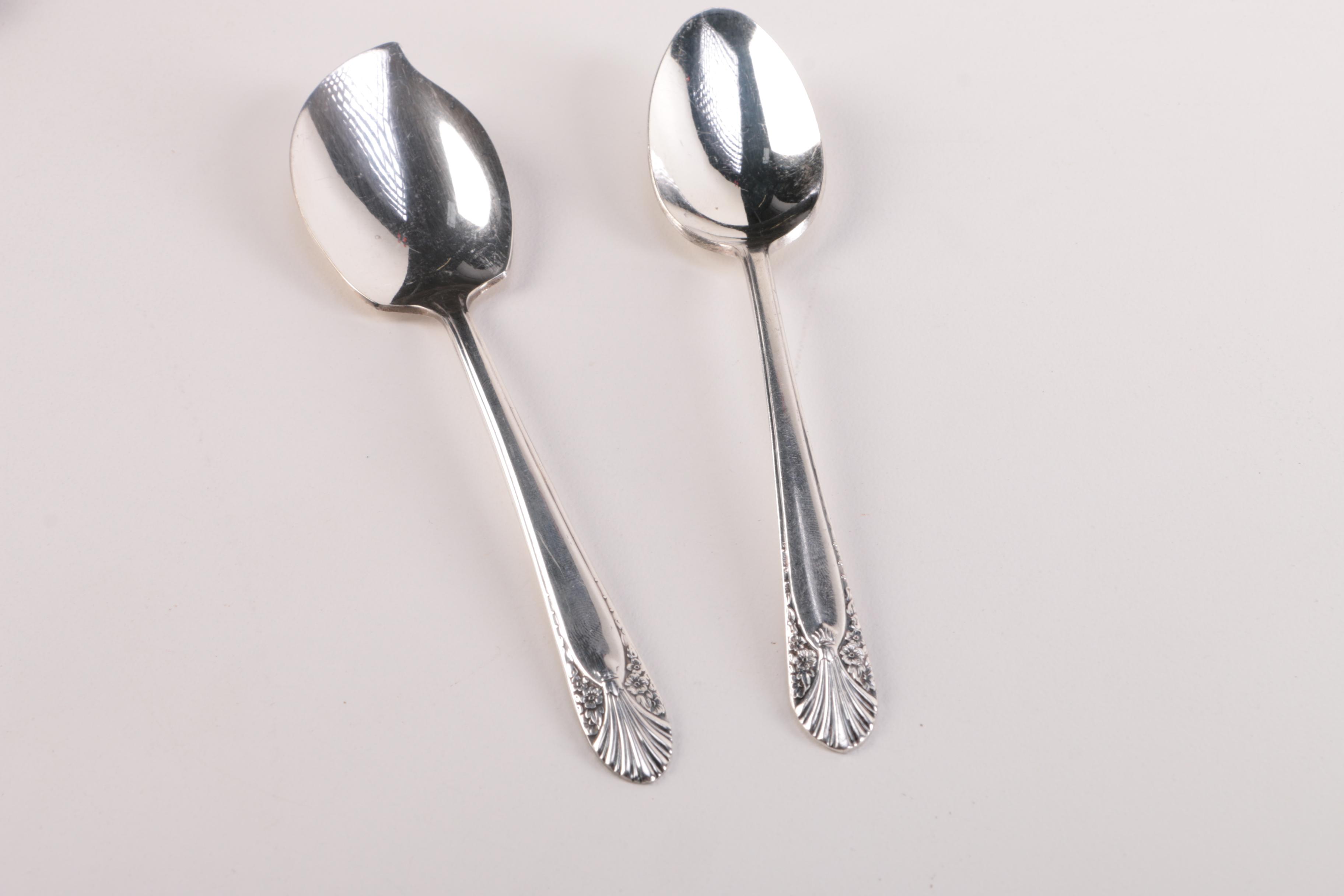 Silver Plate and Nickel Silver Flatware Including Gorham